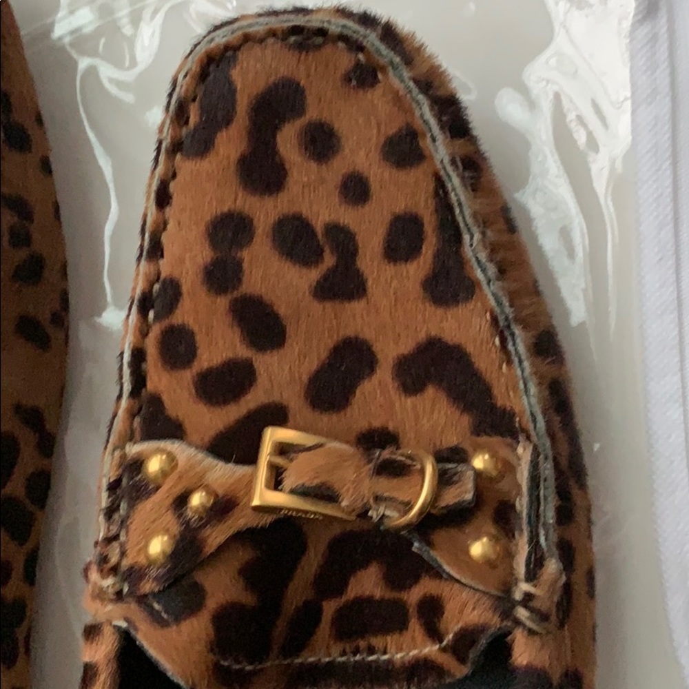 🧡🖤 Prada Moccasin Pony Hair Flats 🧡🖤 - Picture 6 of 13